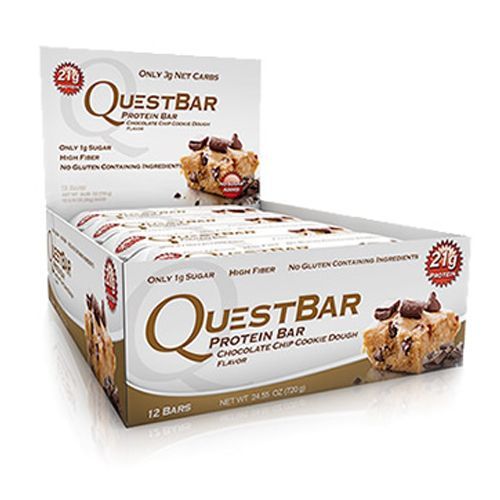 QuestBar Protein - Cx 12 barras 60g Chocolate Chip Cookie Dough - Quest Nutrition