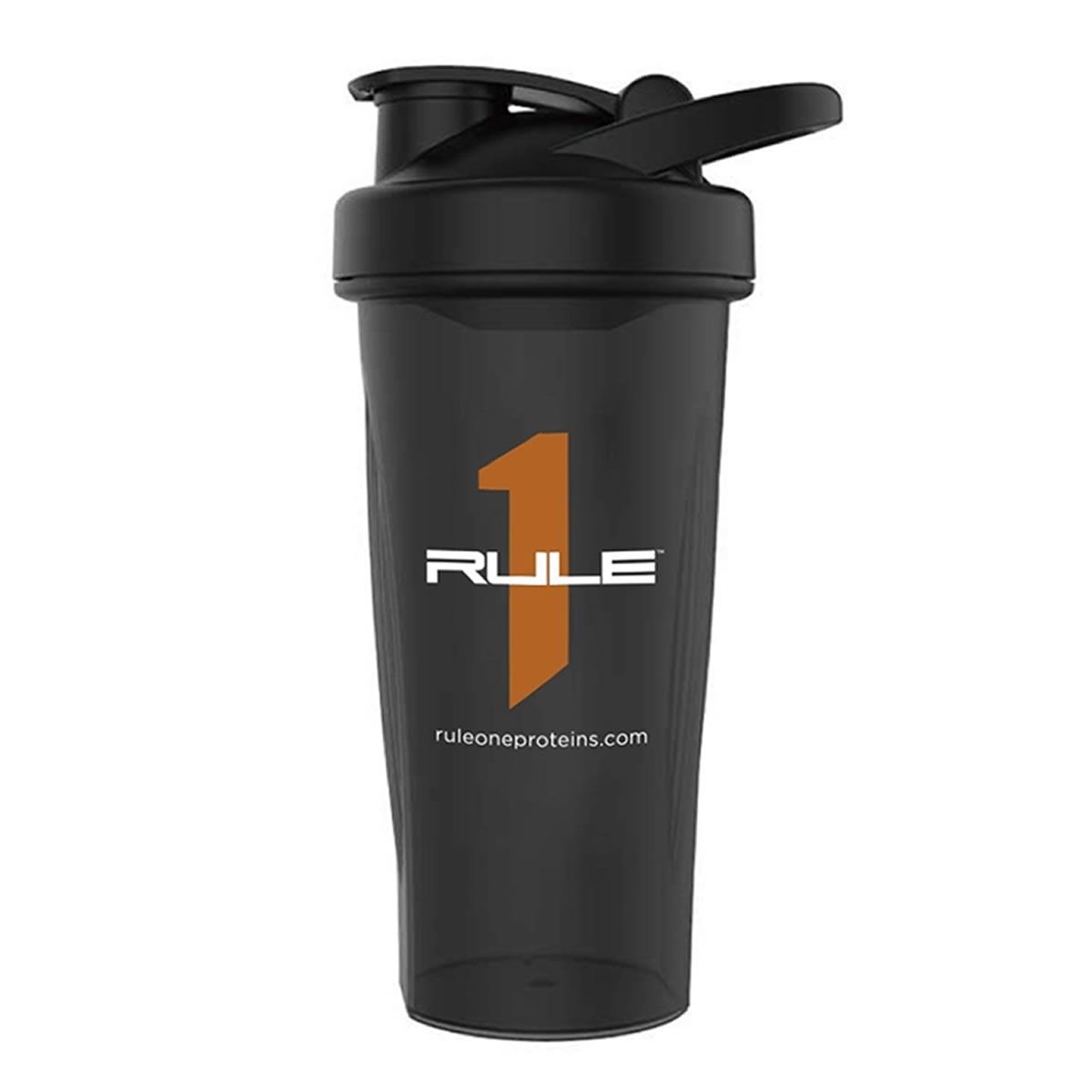R1 Coqueteleira com Al�a - 700ml Preta e Laranja - Ruler One