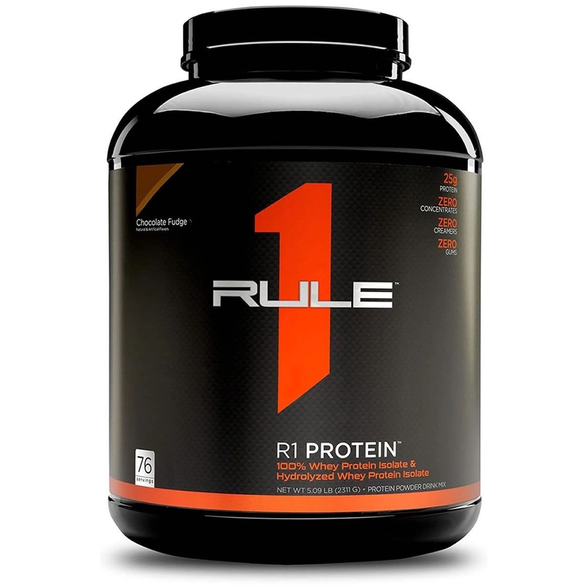 R1 Protein Whey Isolado e Hydrolisado - 2311g Chocolate Fudge - Rule One