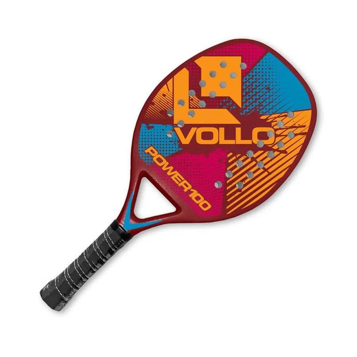 Raquete de Beach Tennis (Tenis de Praia) - Vermelha - Vollo Sports