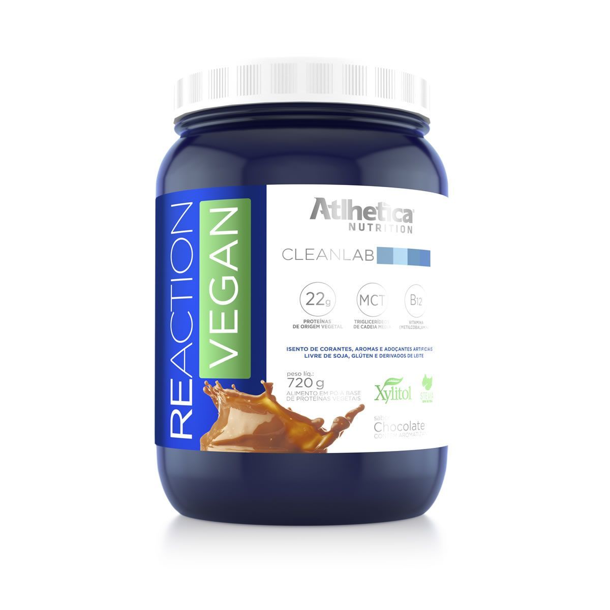 Reaction Vegan - 720g Chocolate - Atlhetica Nutrition