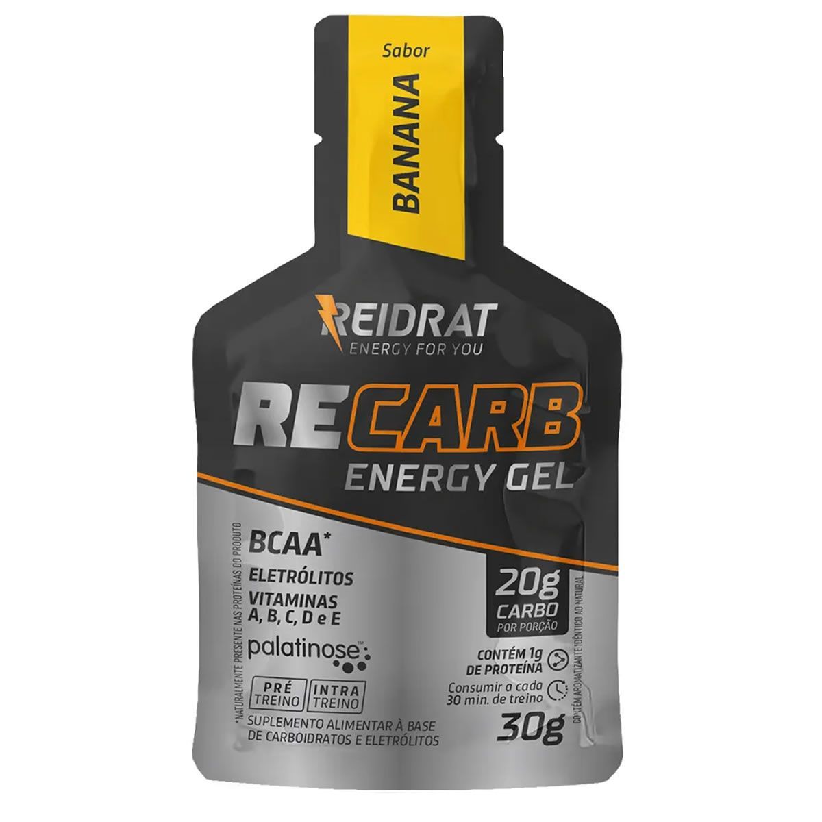Recarb Energy Gel - 1 Sach� de 30g Banana - Reidrat