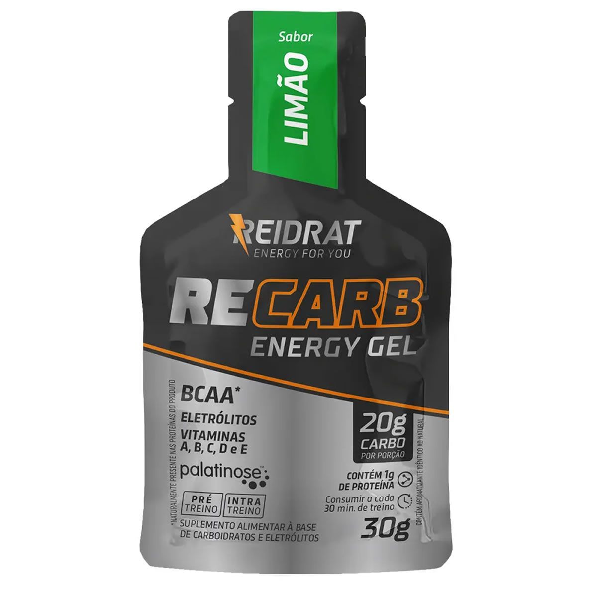 Recarb Energy Gel - 1 Sach� de 30g Lim�o - Reidrat