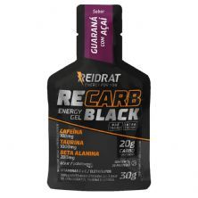 Recarb Energy Gel Black Pro Beta - 1 Sach� 30g Guaran� com A�a� - Reidrat