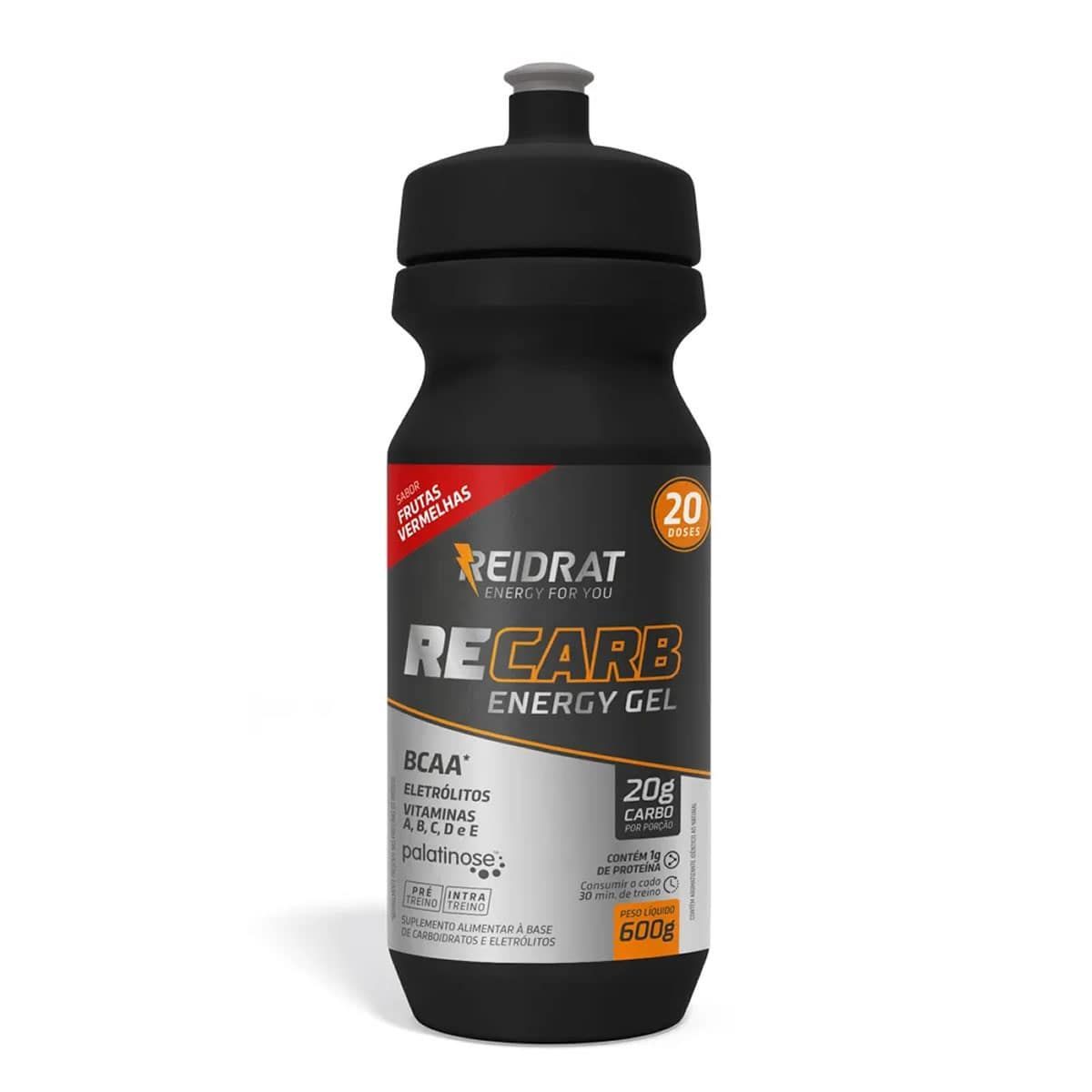 Recarb Energy Gel Squeeze - 600g Frutas Vermelhas - Reidrat