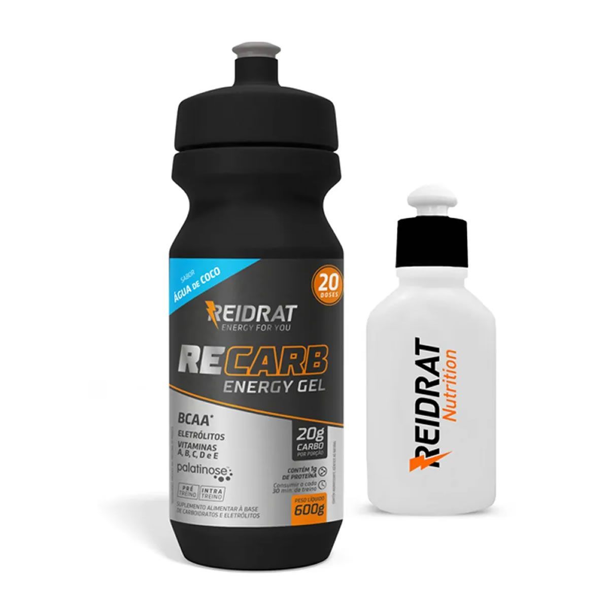 Kit Recarb Energy Gel Squeeze + Mini Squeeze 100 ml - 600g �gua de Coco - Reidrat