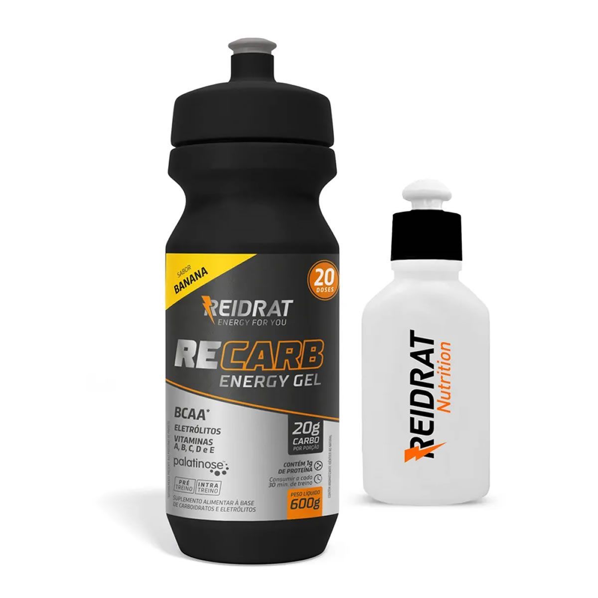 Kit Recarb Energy Gel Squeeze + Mini Squeeze 100 ml - 600g Banana - Reidrat