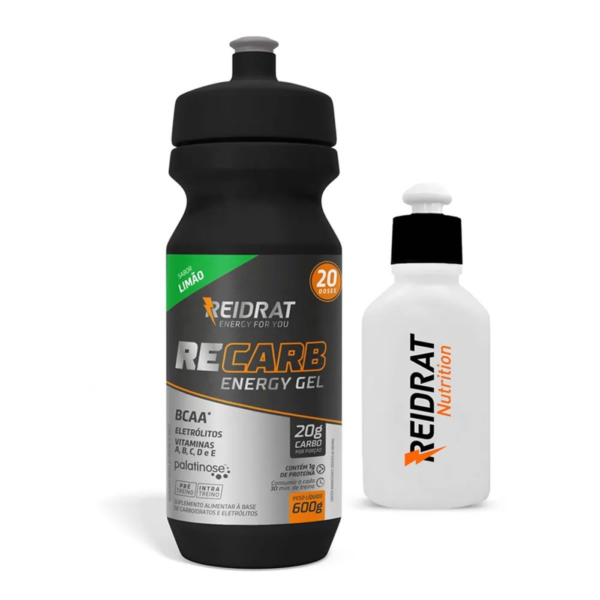 Recarb Energy Gel Squeeze + Mini Squeeze 100 ml - 600g Lim�o - Reidrat*** Data Venc. 13/11/2024