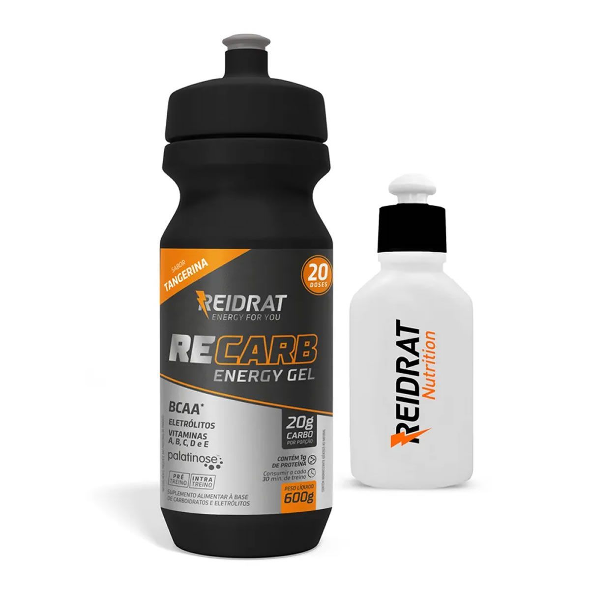 Recarb Energy Gel Squeeze + Mini Squeeze 100 ml - 600g Tangerina - Reidrat*** Data Venc. 23/05/2025