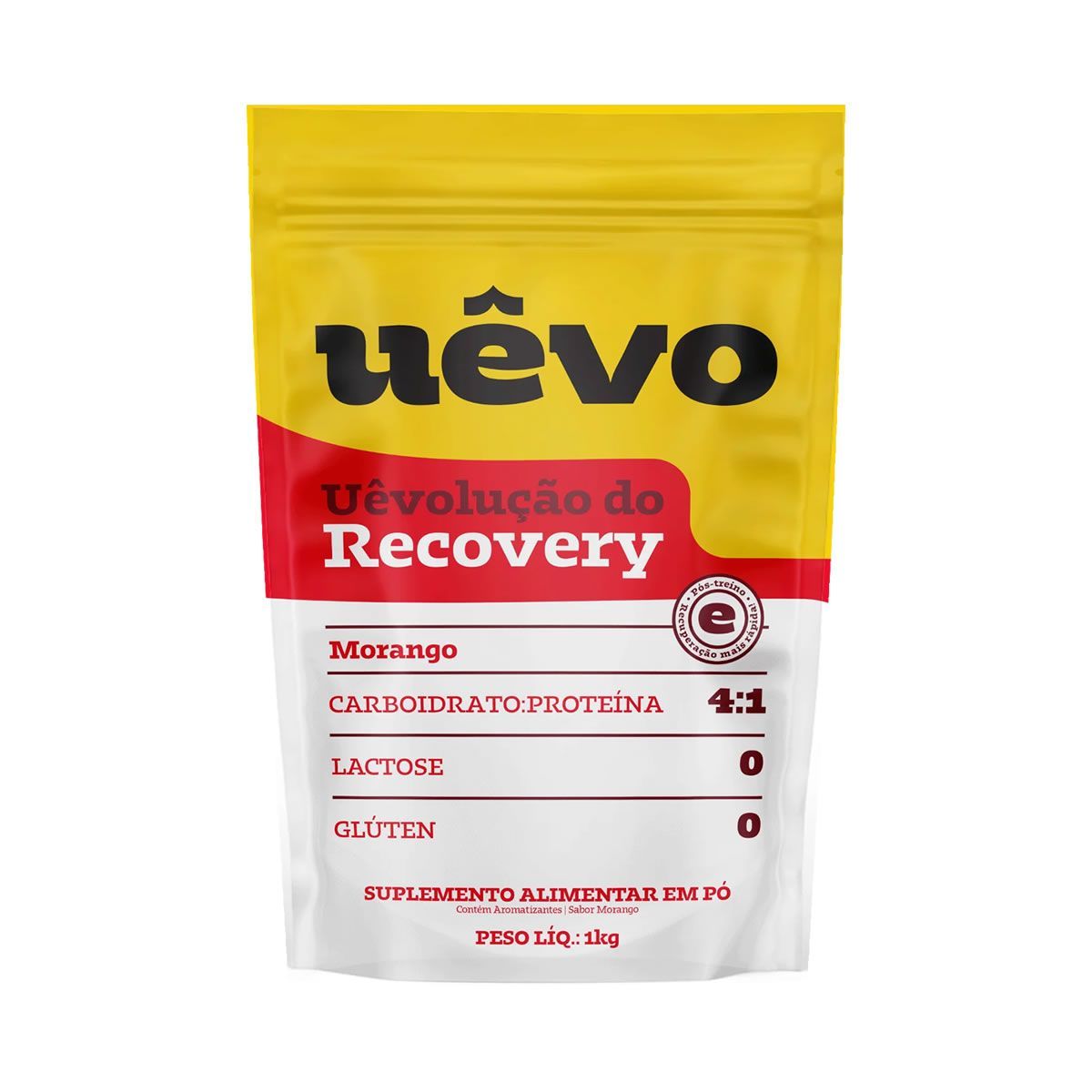 Recovery 4:1 - Refil 1000g Morango - U�vo