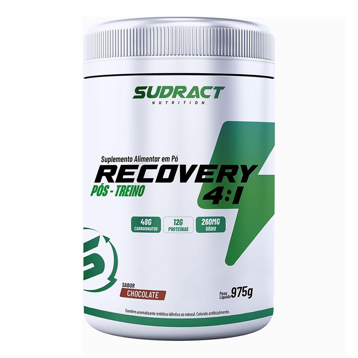 Recovery X 4:1 - 975g Chocolate - Sudract Nutrition