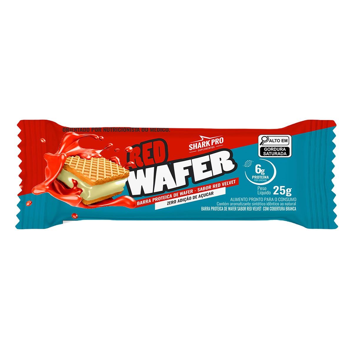 Wafer Proteico - 1 Barra 25g Red Velvet - Shark Pro