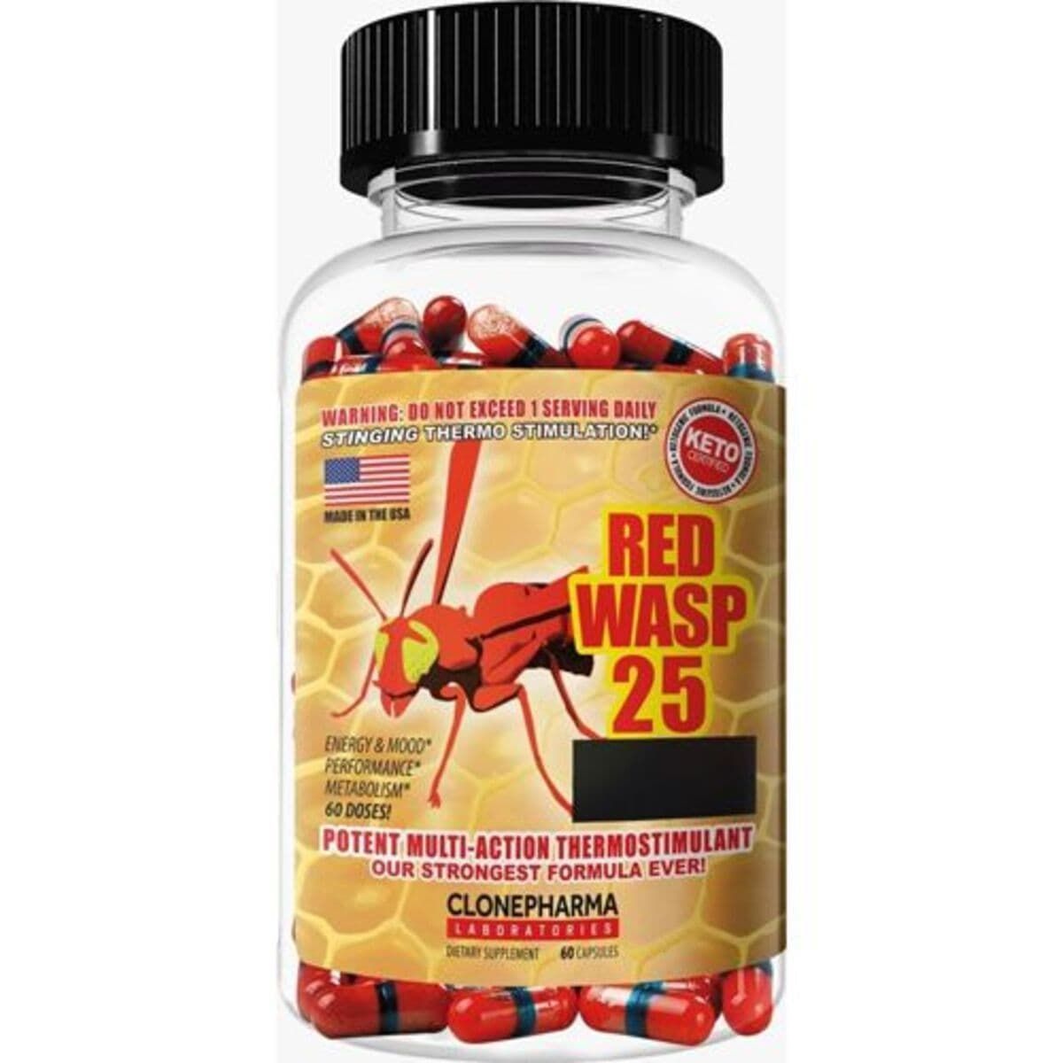 Red Wasp 25 - 60 C�psulas - Clone Pharma Laboratories