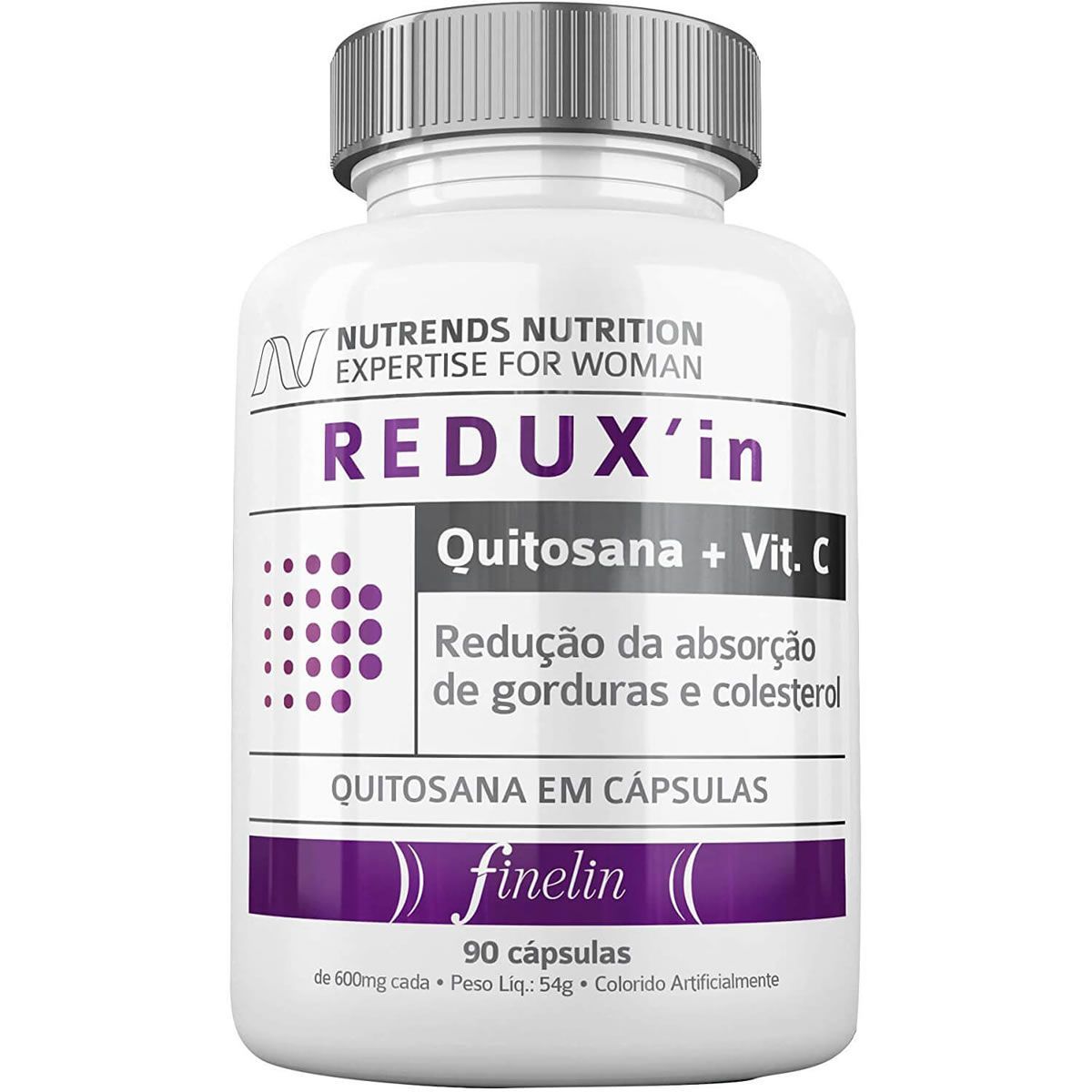 Redux In Quitosana + Vit. C - 90 C�psulas - Nutrends