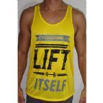 Regata Cavada Masculina LIFT ITSELF - Amarela Tamanho M