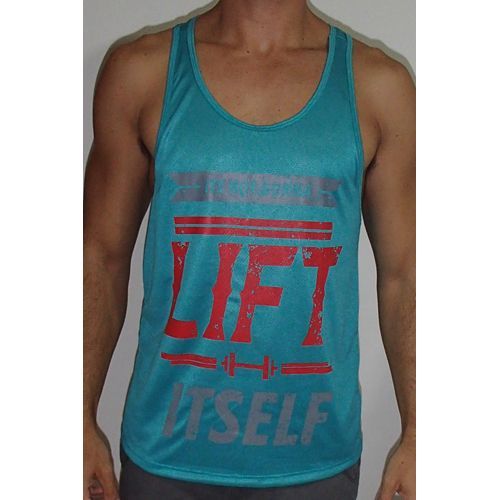 Regata Cavada Masculina LIFT ITSELF - Verde Agua Tamanho M