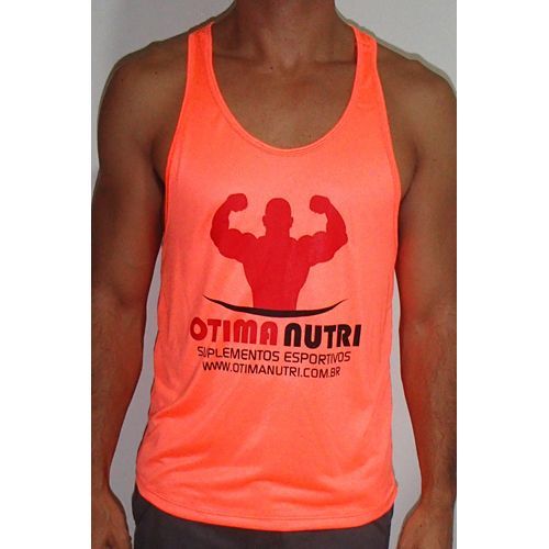 Regata Cavada Masculina OTIMANUTRI - Laranja Neon Tamanho G