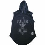 Regata Darkness Masculina Com Capuz - Tamanho XGG Preta/Cinza - IntegralM�dica