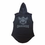 Regata Darkness Masculina Com Capuz - Tamanho XGG Preta/Cinza - IntegralM�dica