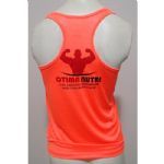 Regata Feminina LIVE, LOVE, LIFT - Laranja Neon Tamanho M