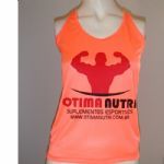 Regata Feminina OtimaNutri - Laranja Neon Tamanho G