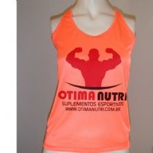 Regata Feminina OtimaNutri - Laranja Neon Tamanho M