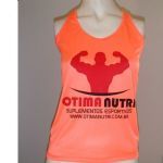 Regata Feminina OtimaNutri - Laranja Neon Tamanho M