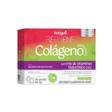 Reggene Col�geno Verisol + �cido Hialur�nico - 30 Sach�s 5g �gua de Coco - Katigu�