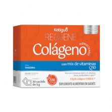 Reggene Col�geno Verisol + Coenzima Q10 - 30 Sach�s 5g Tangerina - Katigu�