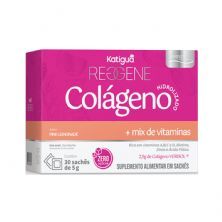 Reggene Col�geno Verisol + Mix de Vitaminas - 30 Sach�s 5g Pink Limonade - Katigu�