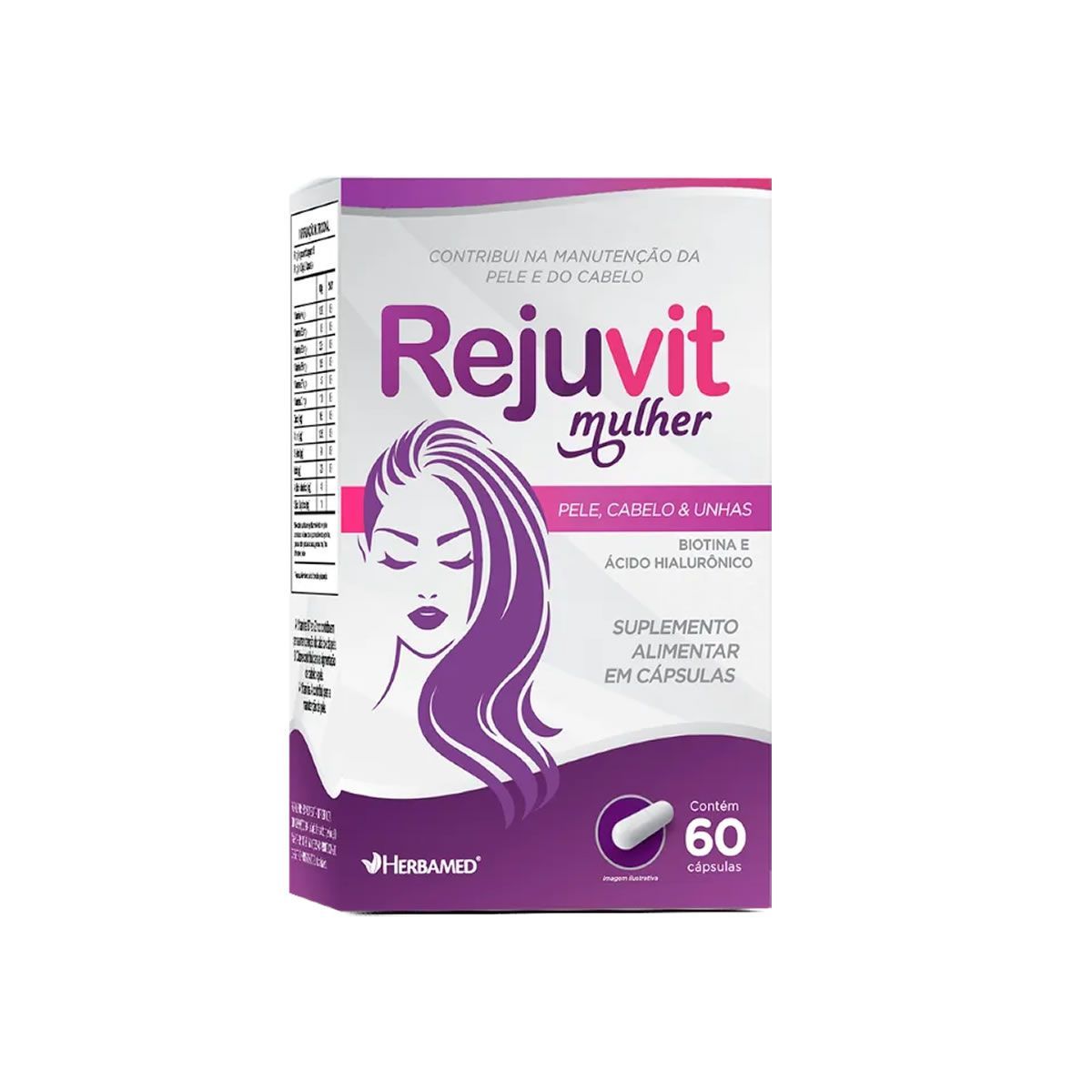 Rejuvit Mulher Pele, Cabelos e Unhas - 60 C�psulas - Herbamed