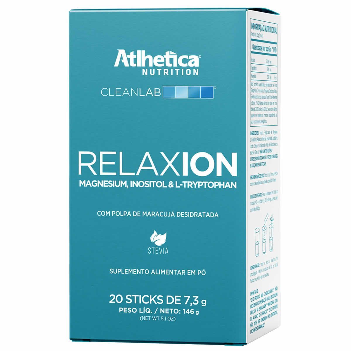 Relaxion Cleanlab - 20 Sach�s de 7g Maracuj� - Atlhetica Nutrition*** Data Venc. 30/06/2024