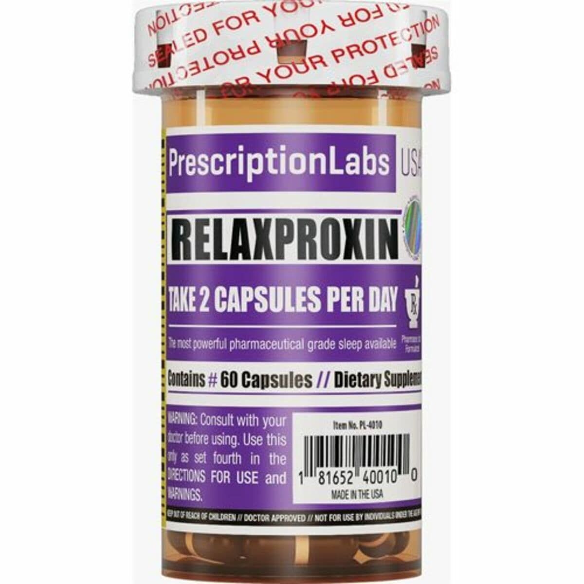 Relaxproxin - 60 C�psulas - Prescription Labs