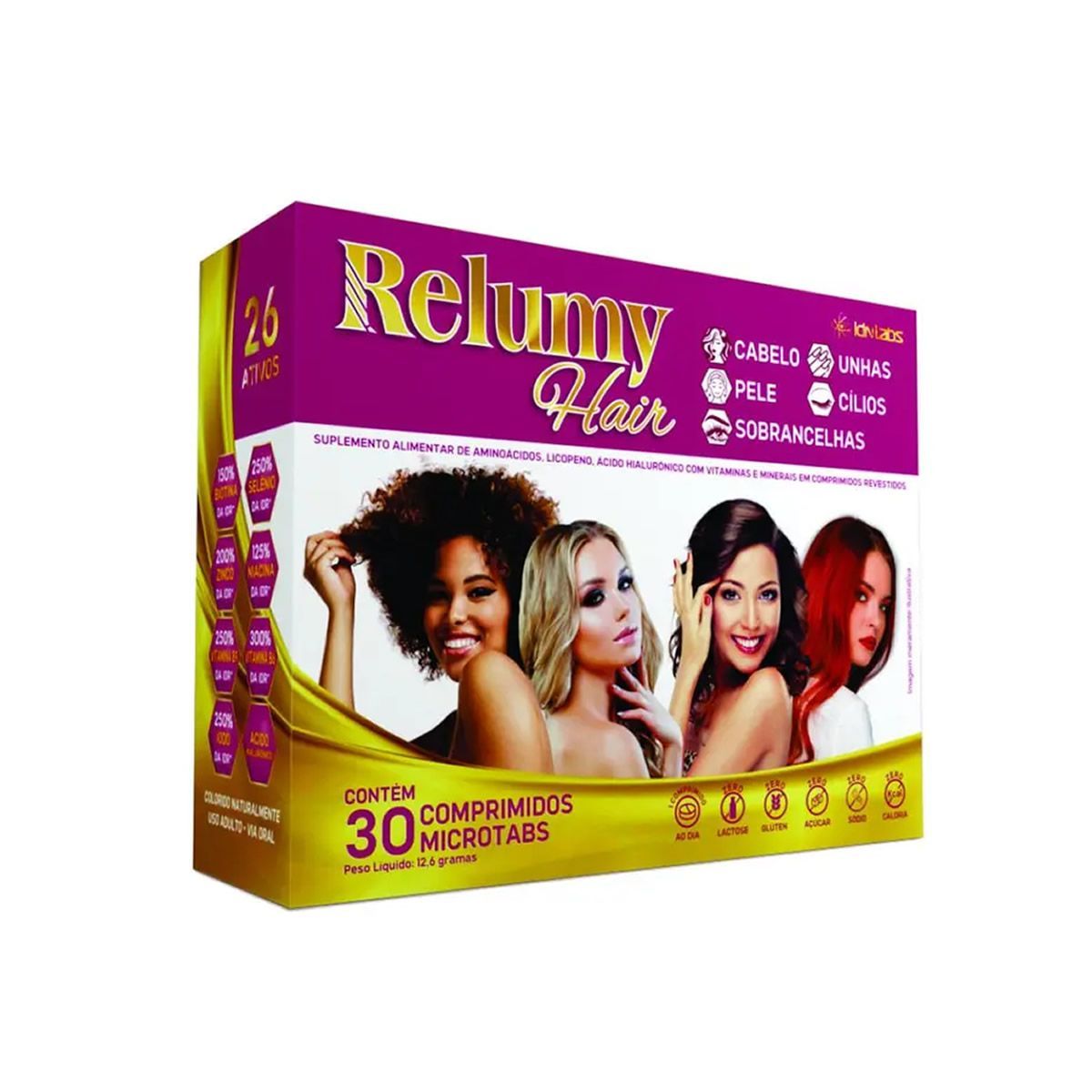 Relumy Hair - 30 Comprimidos Microtabs - IDN Labs