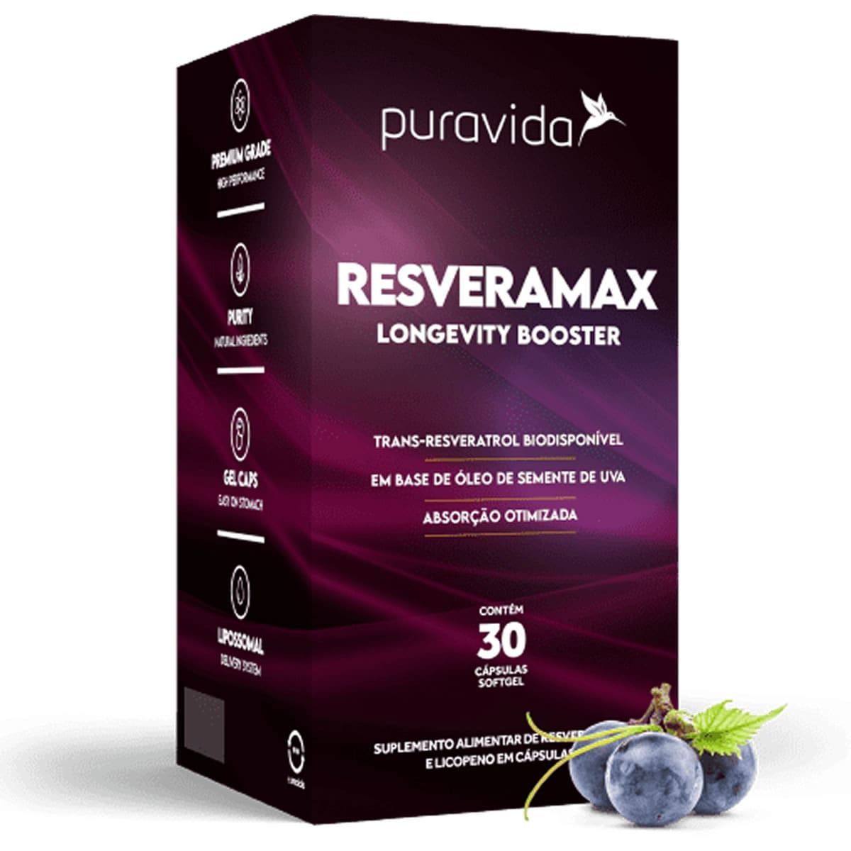 Resveramax - 30 C�psulas - Puravida