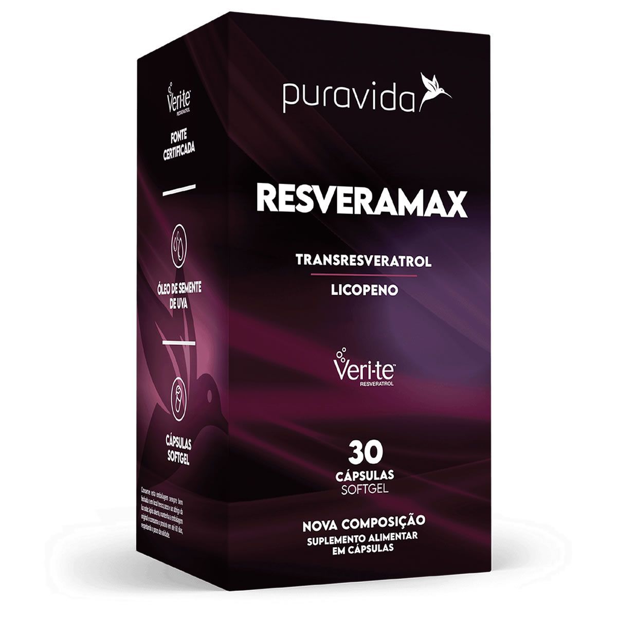 Resveramax - 30 C�psulas - Puravida