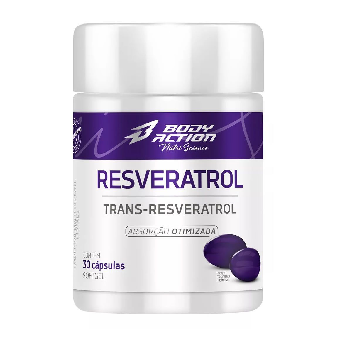 Resveratrol - 30 C�psulas - Body Action