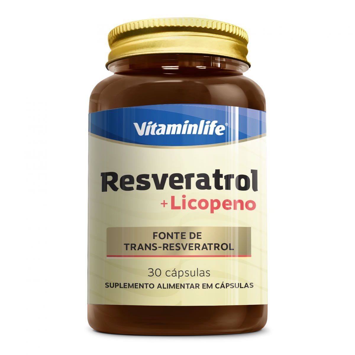 Resveratrol + Licopeno - 30 C�psulas - VitaminLife