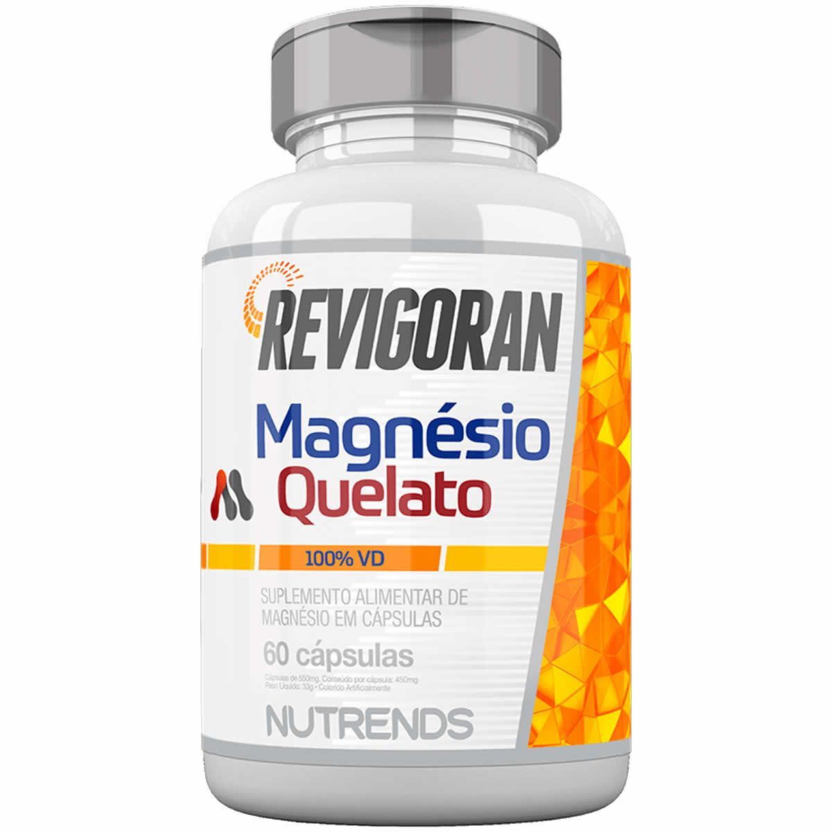 Revigoran Magn�sio Quelato - 60 C�psulas - Nutrends