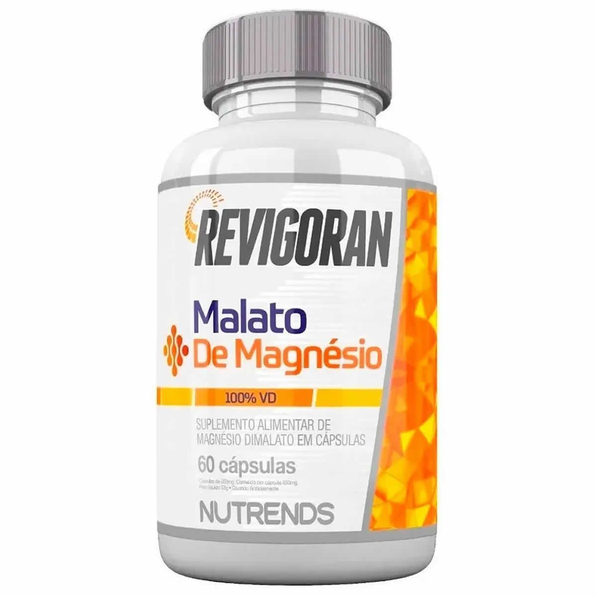 Revigoran Malato de Magn�sio - 60 C�psulas - Nutrends