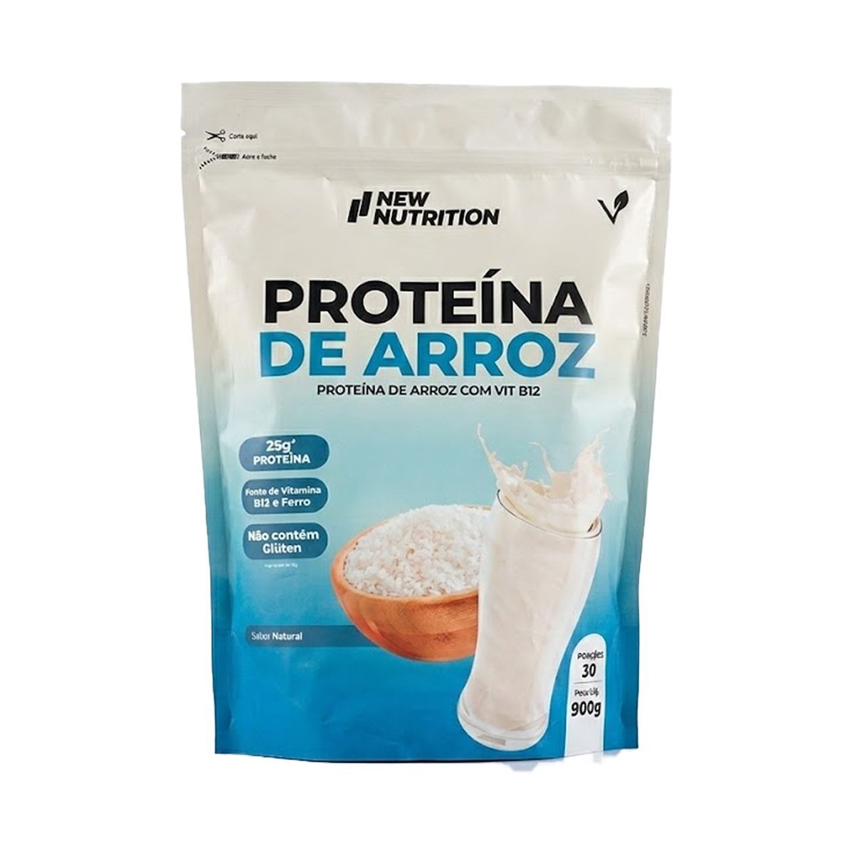 Prote�na de Arroz - 900g Natural - NewNutrition