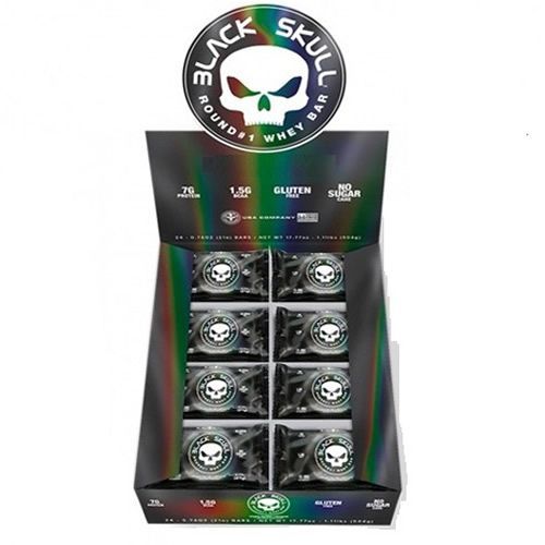Round #1 Whey Bar - 24 Unidades 21g Strawberry - Black Skull