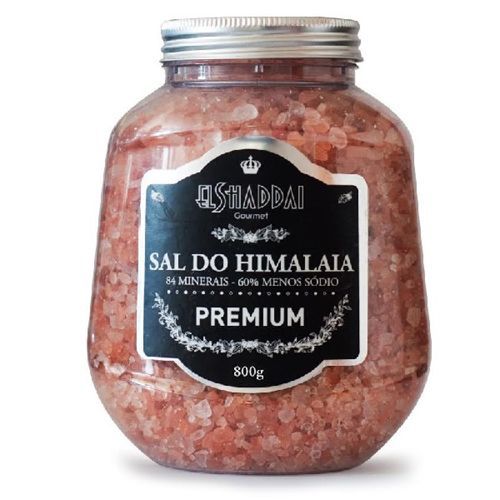 Sal Rosa do Himalaia Grosso Pote 800g - El Shaddai Gourmet
