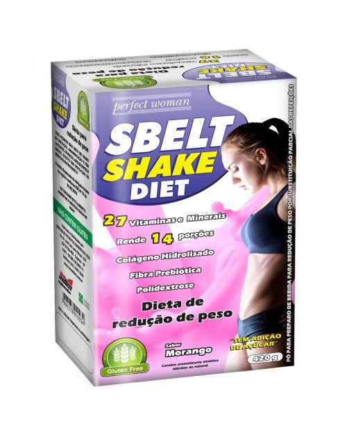 Sbelt Shake Diet - 420g Morango - New Millen*** Data Venc. 09/09/2018