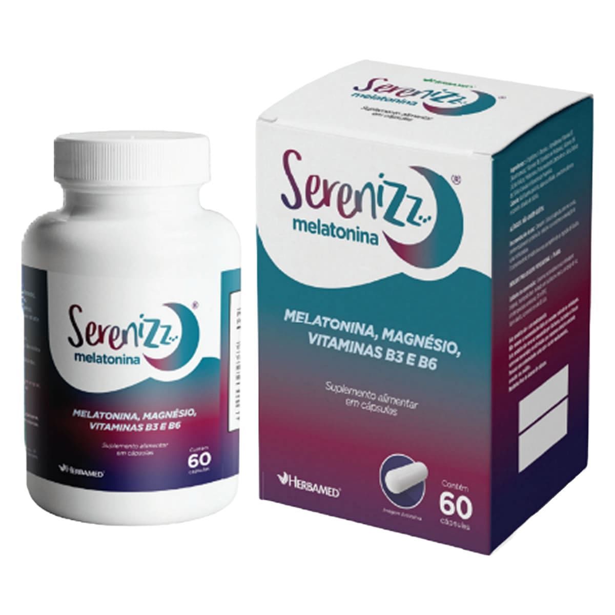 Serenizz Melatonina - 60 C�psulas - Herbamed*** Data Venc. 30/03/2025