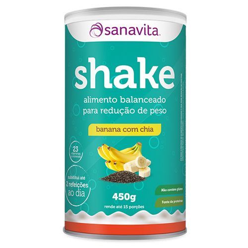 Shake - 450g Banana com Chia - Sanavita
