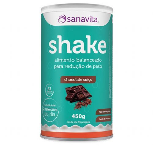 Shake - 450g Chocolate Sui�o - Sanavita