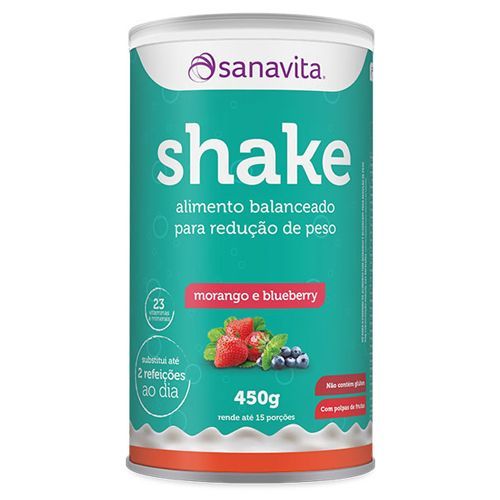 Shake - 450g Morango e Blueberry - Sanavita*** Data Venc. 09/10/2018