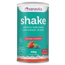 Shake - 450g Morango e Blueberry - Sanavita