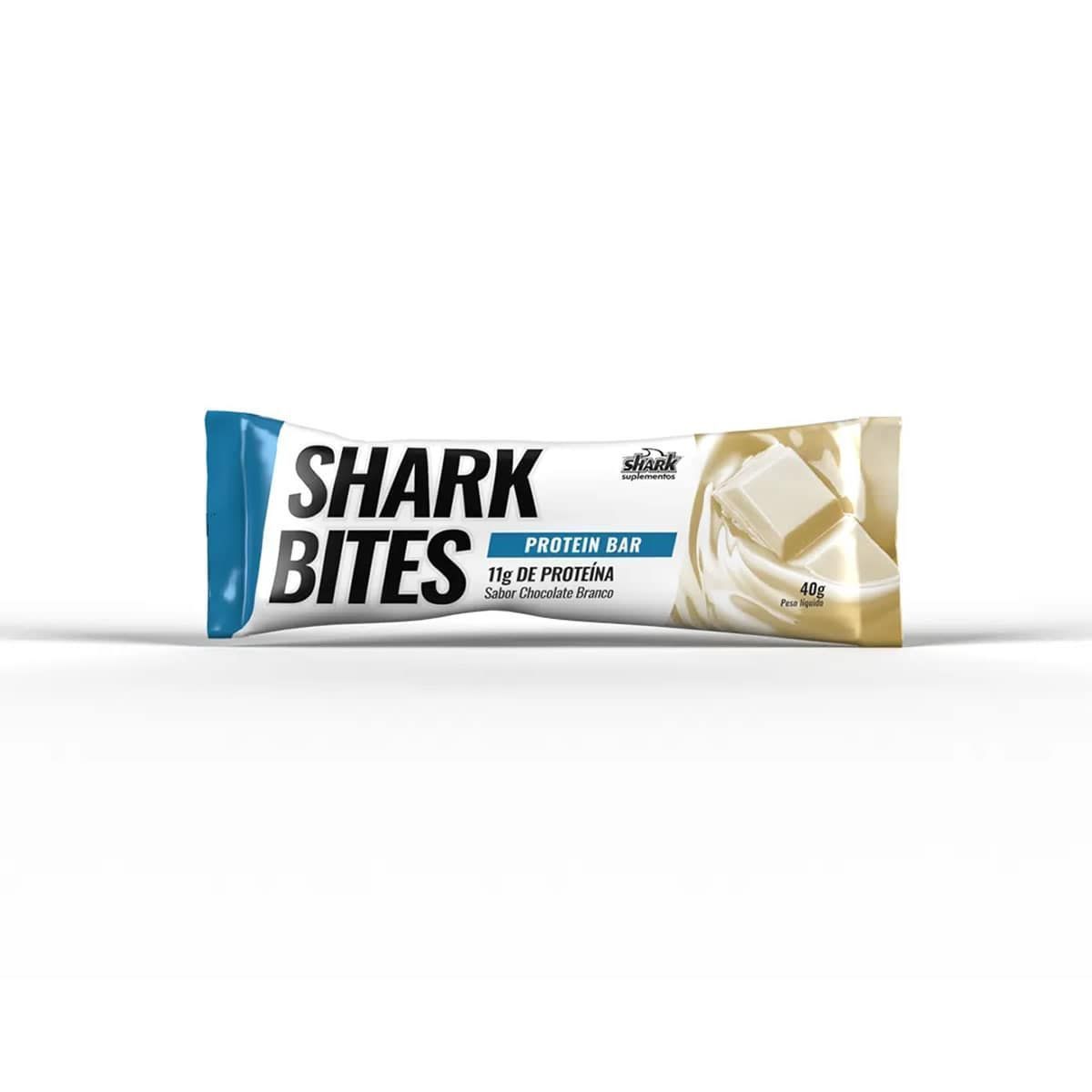 Shark Bites - 1 Unidade 40g Chocolate Branco - Shark Pro*** Data Venc. 11/05/2024